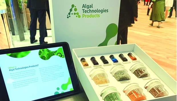 Algal technologies product display at exhibition
