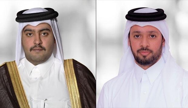 Dukhan Bank chairman and managing director Sheikh Mohammed bin Hamad bin Jassim al-Thani, Dukhan Bank CEO Khalid al-Subeai