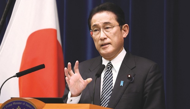 (File photo) Japanese Prime Minister Fumio Kishida.