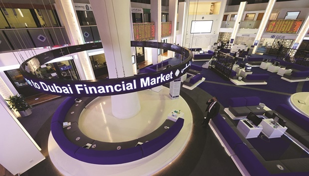 A general view of the Dubai Financial Market in Dubai (file). An implied market capitalisation of as much as $33.76bn would make DEWA the largest company on the DFM by market value, it said.