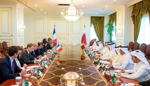 HE Deputy Prime Minister and Minister of Foreign Affairs Sheikh Mohammed bin Abdulrahman Al-Thani chaired the Qatari side in the strategic dialogue round