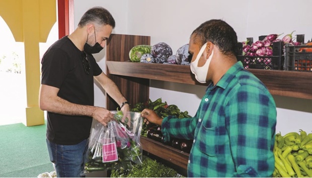 Salaman Mohamed al-Nuaimi, head of the organising committee of the souq, said fresh local vegetables, milk, poultry, meat, eggs, honey and dates are available at the market.