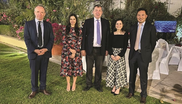 British ambassador Jon Wilks, Save the Childrenu2019s Jason Lee and other dignitaries at the reception.