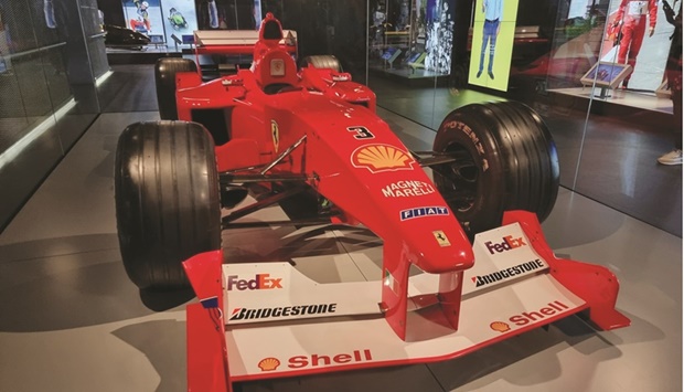 The Ferrari Formula 1 car that Michael Schumacher drove in 2000.  PICTURES: Joey Aguilar and supplied