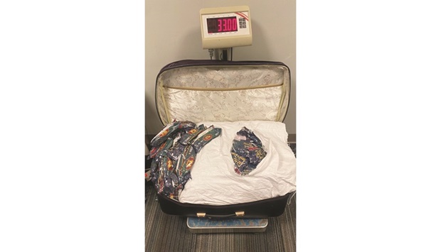 A total of 33kg of the prohibited tobacco was found hidden inside a passengeru2019s bag.