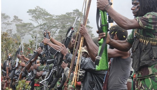 The West Papua National Liberation Army, the military wing of Papua's main separatist group, claimed responsibility. File picture