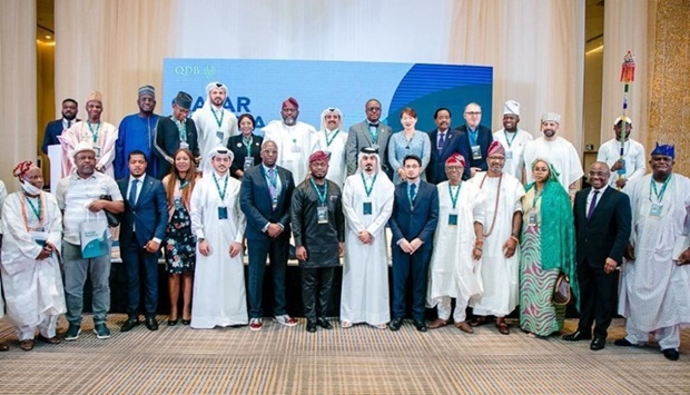 Representatives from Qatar and Nigeria at the forum.