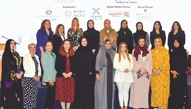 The participants and panel of experts of the special event organised by The Business Year, in partnership with Qatari Businesswomen Association. PICTURE: Thajudheen