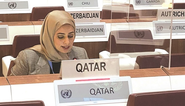 Acting charge d'affaires of the Permanent Mission of Qatar in Geneva Jawhara al-Suwaidi
