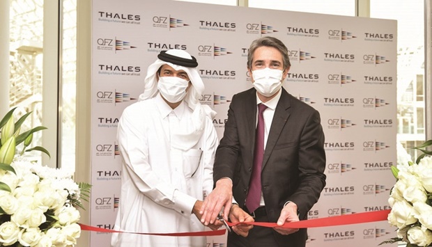 The centre was inaugurated by HE the Minister of State Ahmad bin Mohamed al-Sayed, also chairman of Qatar Free Zones Authority, and Patrice Caine, chairman and CEO of Thales in the presence of Frederic Sallet, CEO of Thales Qatar, as well as members of QFZA and Thales senior management. 