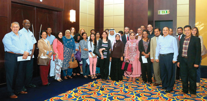 Participants in the QP workshop pose for a photo.