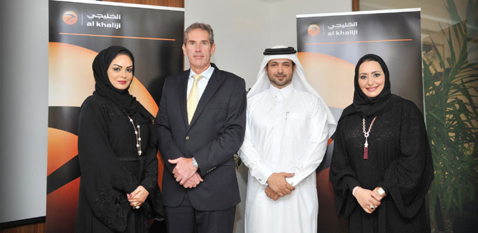 (From left) Najla Moosa, Robin McCall, Hamad al-Kubaisi and Rana Ahmad  al-Asaad.