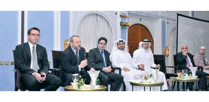 Infrastructures projects director  Khalid al-Hammadi (third right) and other panellists at the event.