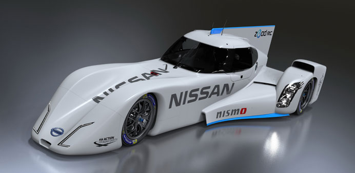 The Nissan ZEOD RC electric race car.