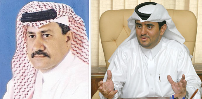 Dr Mohamed Nasser al-Qahtani (right) and Ahmed al-Sheeb. 