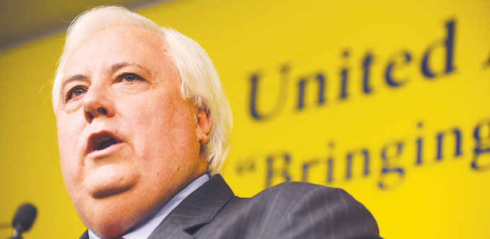 Queensland billionaire Clive Palmer announces the forming of his United Australia Party in Brisbane yesterday