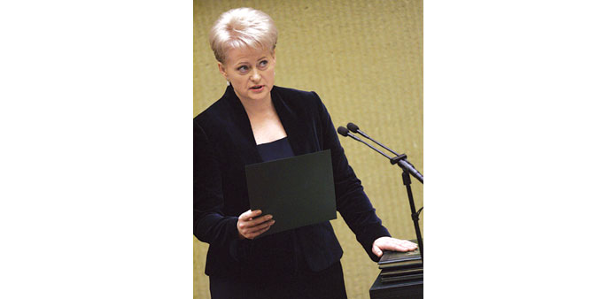 Grybauskaite: In 1930s Nazism wasnu2019t stopped.