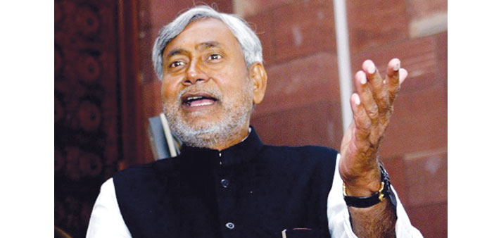 Bihar Chief Minister Nitish Kumar