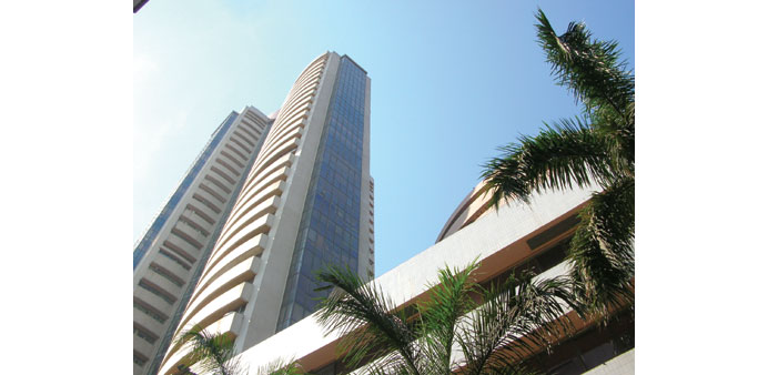 A view of the Bombay Stock Exchange. The Sensex gained 619 points or 2.19% during the week ended on April 10 to end at 28,879.38 points, against the p