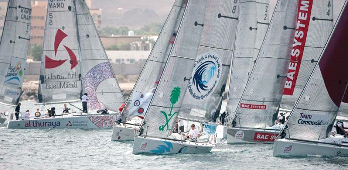 A host of world-class crews taking part in the Sailing Arabia.