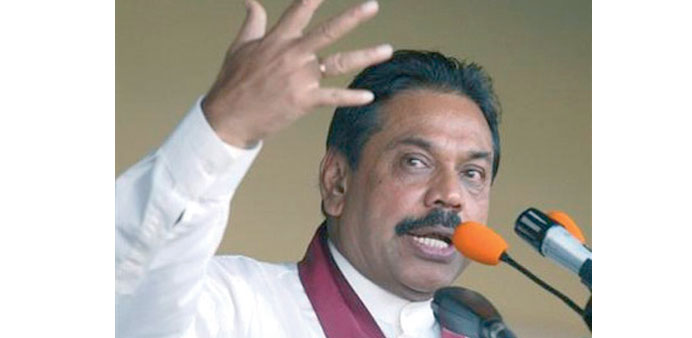President Mahinda Rajapakse