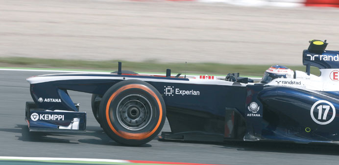 Valtteri Bottas in action during the 2013 Spanish Grand Prix weekend earlier this month.