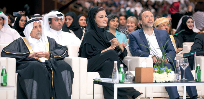 HH Sheikha Moza at the sixth QF convocation. PICTURE: Aisha al-Musallam/HHOPL