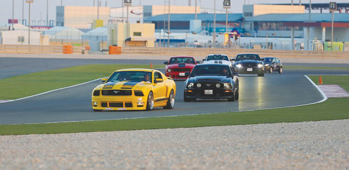 Mustangs take to the track