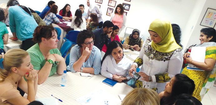 Nurses attending a session of advanced two-day diabetes course.