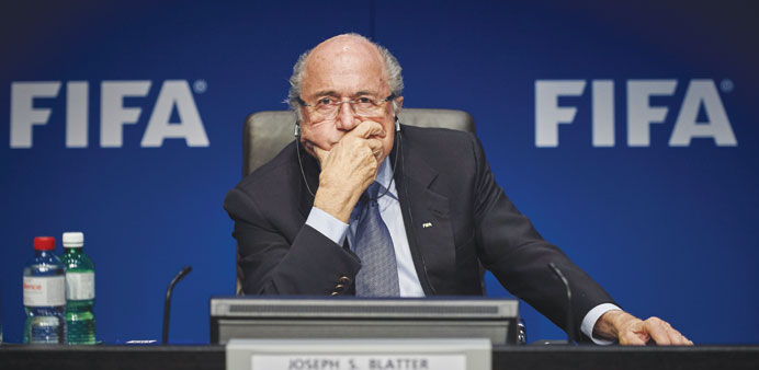 File picture of FIFA president Sepp Blatter.