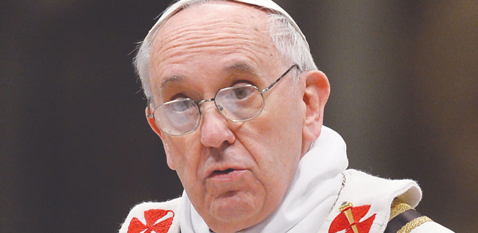 Francis: named four prelates and a Harvard law professor.