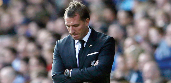 File picture of then Liverpool manager Brendan Rodgers.