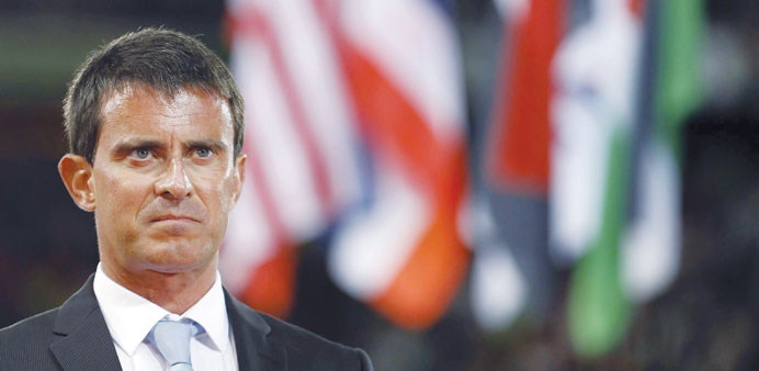 Prime Minister Manuel Valls: he has watched his approval rating fall 12 points to 34% since becoming premier.