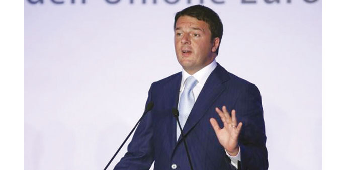 Renzi: For greater fiscal flexibility.
