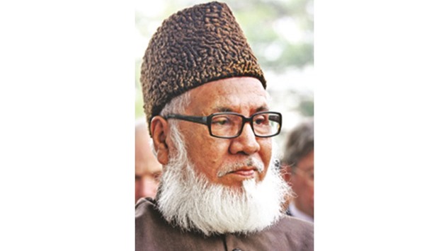 Motiur Rahman Nizami ... facing the death sentence for war crimes