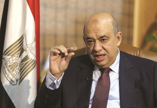 Egyptian Tourism Minister Yehia Rashed speaks during an interview with Reuters at his office in Cairo.