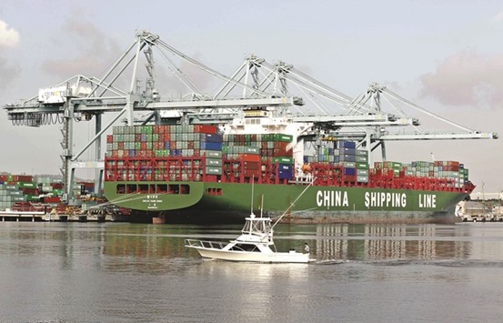 China Shipping containers at a port in Shanghai. Economists say that China grew at its slowest pace since the financial crisis in the first quarter, highlighting continued downward pressure on the worldu2019s second-largest economy despite some tentative recent signs of stabilisation.