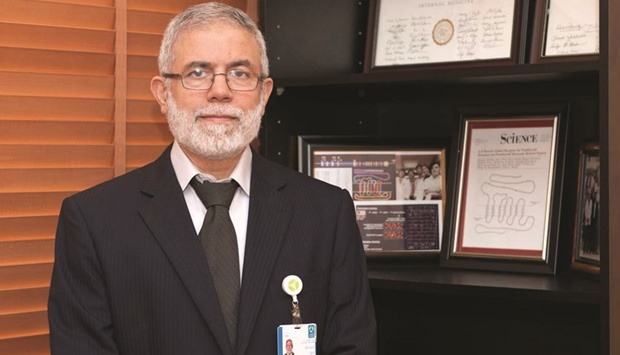 Prof Abdul Badi Abou-Samra, chairman, internal medicine at HMC.