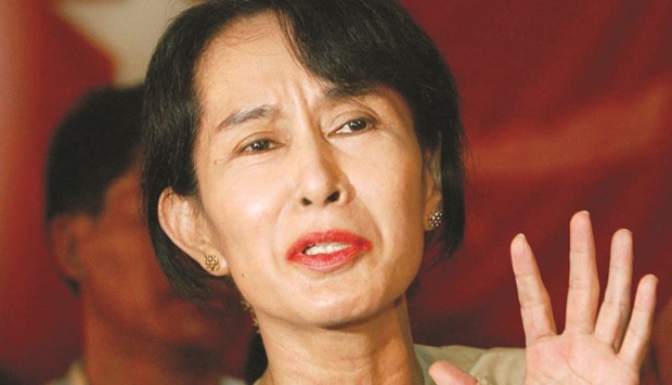 Suu Kyi: has so far taken a cautious line on the Rohingya issue.
