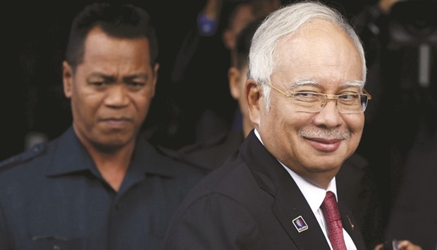 Najib: strongly denies any wrongdoing.