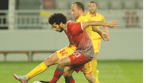 Action from the QSL match between Lekhwiya and Mesaimeer yesterday.
