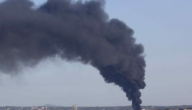 Fire at petrochemical plant in Saudi