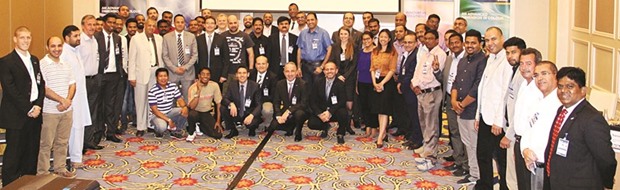 Nehmeh and Nexa Autocolor officials with the participants at the road show.