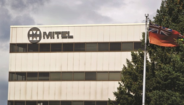 Mitel headquarters is seen in Ottawa. Mitel has agreed to buy Polycom for cash and stock in a deal valued at about $1.96bn, as the Canadian technology pioneer adds video conferencing in its bid to dominate business communications.