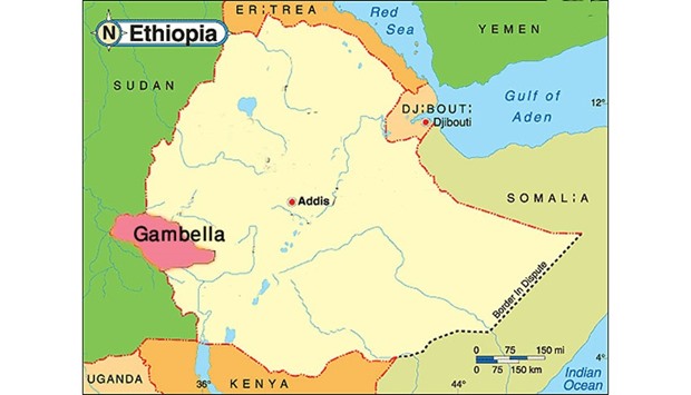 The Ethiopian region of Gambella, some 50 kilometres (30 miles) from the South Sudan border, is home to the Nuer, one of the two main ethnic groups in the country