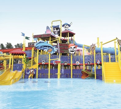 DESTINATION JOY: With more than 14 exhilarating water attractions, Aqua Park is a perfect combo.