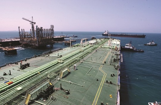 A supertanker berths at Aramcou2019s Ras Tanura Sea Island Terminal, part of the Port of Ras Tanura, the worldu2019s largest crude oil export terminal complex (file). The planned sale could raise as much as $106bn, according to the Sovereign Wealth Fund Institute, making the company the largest publicly traded one in the world, with a market capitalisation over $2tn.