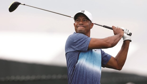 Tiger Woods hits his tee shot on the 11th hole during the first round of the 2015 PGA Championship golf tournament at Whistling Straits in Sheboygan, Wisconsin, in this file photo taken August 13, 2015.  (Reuters)