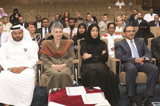 Minister of Public Health HE Dr Hanan Mohammed al-Kuwari attends the autism workshop.