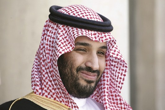 Saudi Arabiau2019s Deputy Crown Prince Mohammed bin Salman reacts upon his arrival at the Elysee Palace in Paris in this photo taken on June 24, 2015. Prince Mohammed is to announce today his u201cSaudi Vision 2030u201d, which is expected to set goals for the next 15 years and a broad policy agenda to reach them, official sources say.